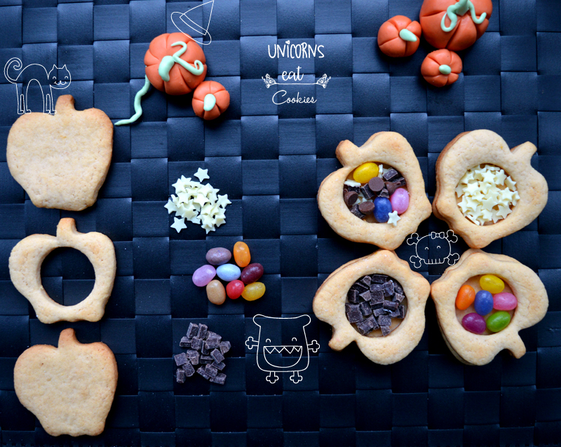 biscotti, zucche, halloween, party idea, ricette, recipe, sweet, treats, dolcetto o scherzetto, cookies, biscuits, candy,unicorns eat cookies, trick or treat