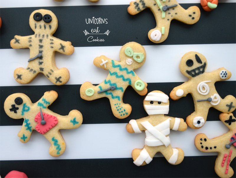 voodoo doll cookies, unicorns eat cookies, biscuits, halloween, treats, recipe, ricetta, bambolina voodoo, biscotti, idee