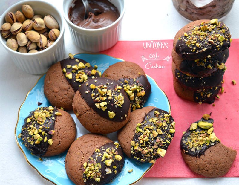 biscotti, cookies, nocciolata, cioccolato, chocolate, pistacchi, pistachios, unicorns eat cookies, coffee, pausa caffé, tea time, ricette facili, easy recipe, quick, veloce