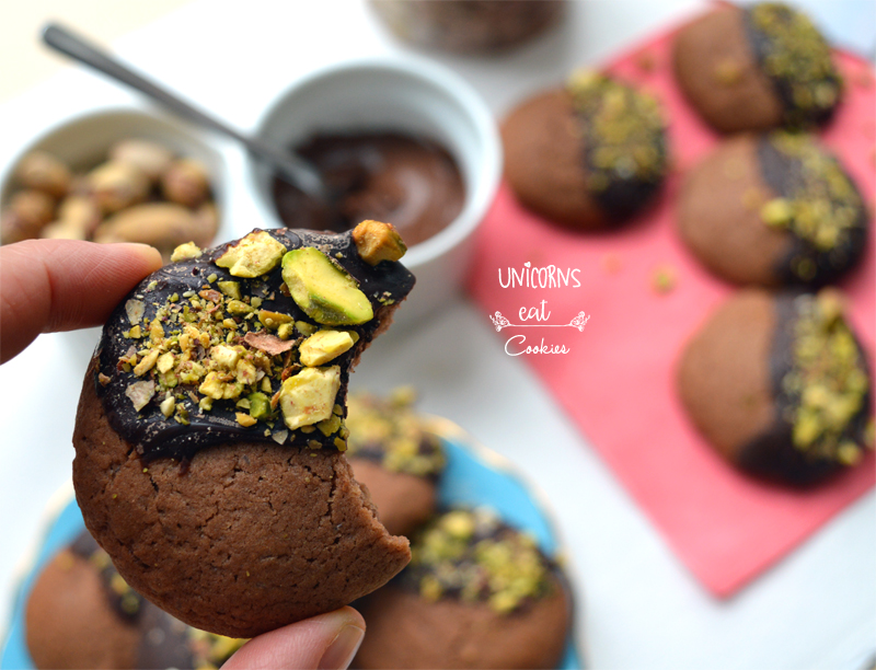 biscotti, cookies, nocciolata, cioccolato, chocolate, pistacchi, pistachios, unicorns eat cookies, coffee, pausa caffé, tea time, ricette facili, easy recipe, quick, veloce
