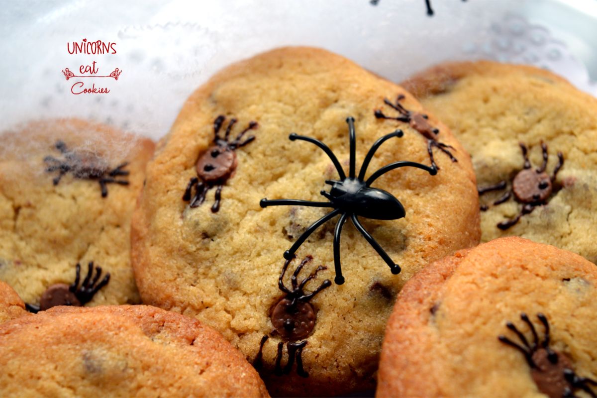 Halloween, spider, recipe, ricette, cookies, bambini, kids, spider, ragni, cioccolato, chocolate