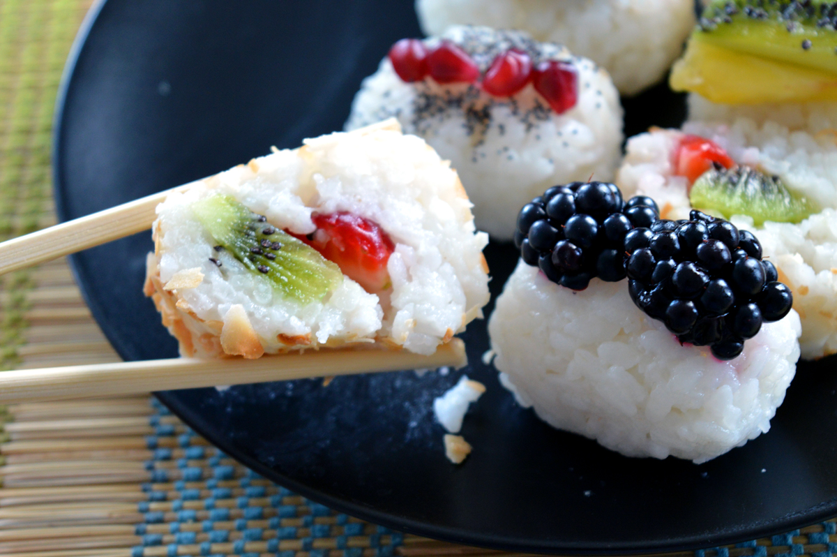 Sushi, dolce, sweet, recipe, ricetta, frutta, fruit, dessert, strawberry, pineapple, fragole, ananas, kiwi, video