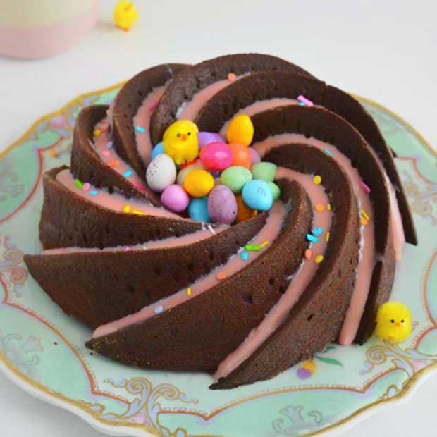 ciambella facile e veloce di pasqua con ovetti