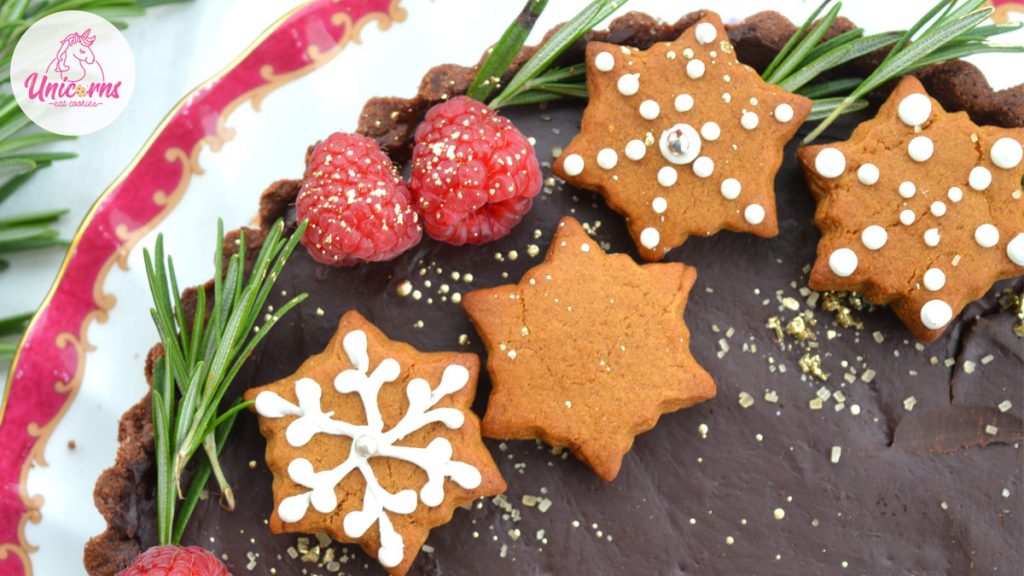 torta giulio frolla al cacao con caramello salato e ganache al cioccolato