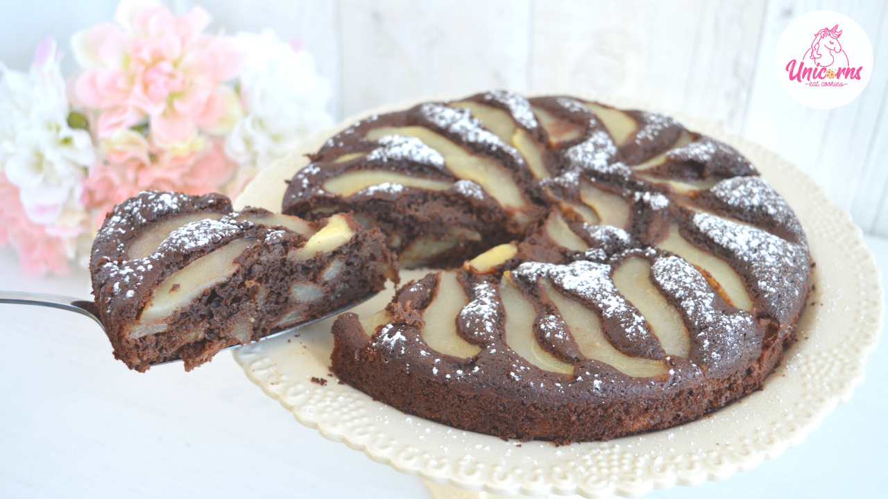 torta pere e cioccolato senza burro e senza olio