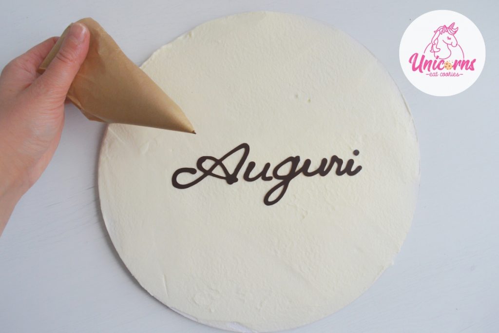 scrivere con il cioccolato