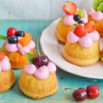 tortine allo yogurt senza burro con frutta fresca