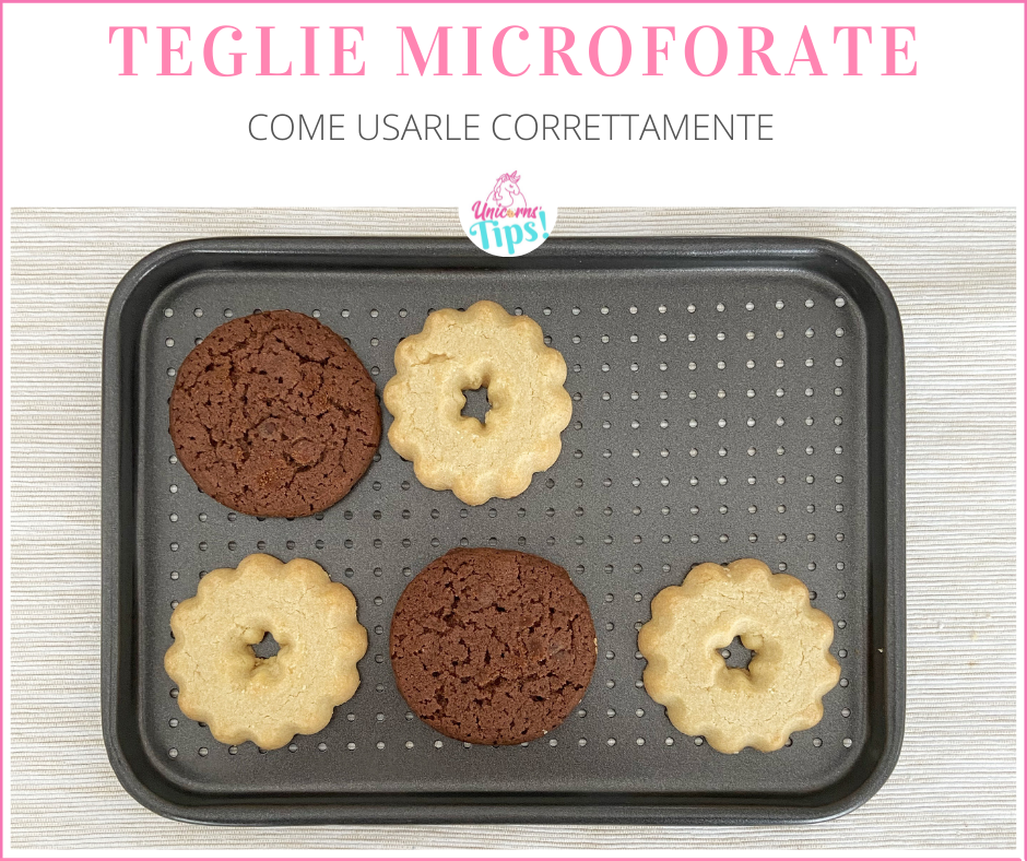 teglia microforata biscotti al cacao fiori